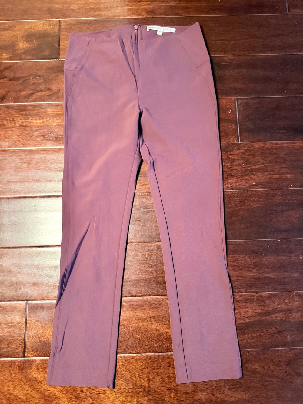 Veronica Beard Zip Back Scuba Pant Purple Size 6